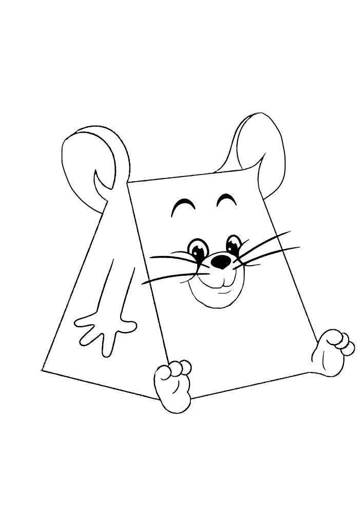Maus Jerry sitzt auf Tom Kopf